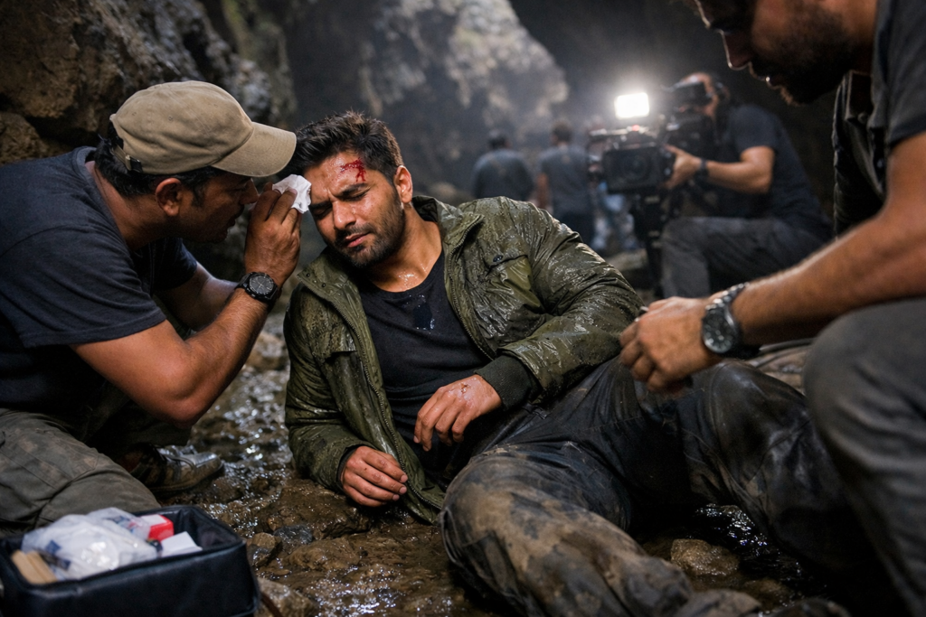 Dehradun Movie Shoot Scare: Hero Slips Inside Cave During Filming chatgpt image jan 3, 2026, 07 51 05 am